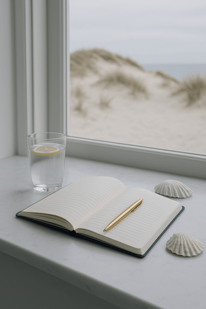 Schreibtisch mit Meerblick – Fokus & Klarheit durch Slow Productivity